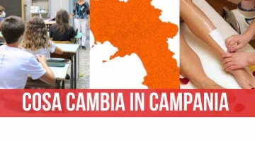 Da lunedì 19 aprile la Campania torna arancione