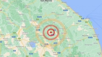 Tripla scossa di terremoto a Gubbio