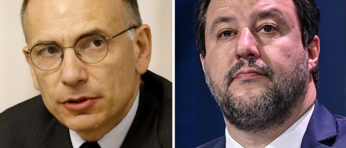 Letta vs Salvini, parole dure