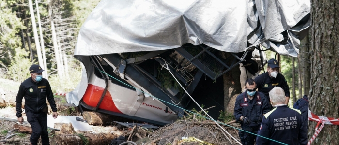 Mottarone, rimossi i resti della funivia