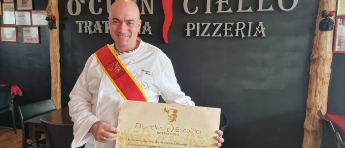 Gastronomia, lo chef Enzo Fiore intronizzato “Discepolo d’Escoffier”