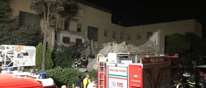 Cagliari, crolla Aula Magna dell’Università. Nessun ferito