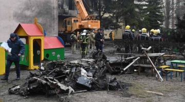 Ucraina, elicottero precipita su edifici a Brovary. Morti e feriti