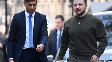 Londra, Zelensky incontra il primo ministro britannico