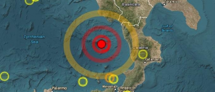 Terremoto nel mar Tirreno, scossa di magnitudo 4.1