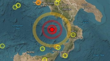 Terremoto nel mar Tirreno, scossa di magnitudo 4.1