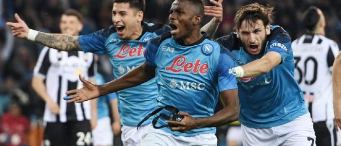 Pareggio Udinese-Napoli, per gli azzurri è la vittoria matematica del campionato