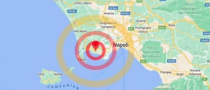 Napoli, terremoto di magnitudo 3.4 nella notte