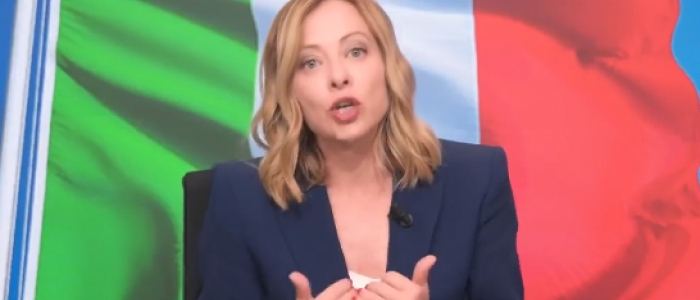 Giorgia Meloni: "Modi violenti della sinistra, e c'è chi evoca piazzale Loreto"