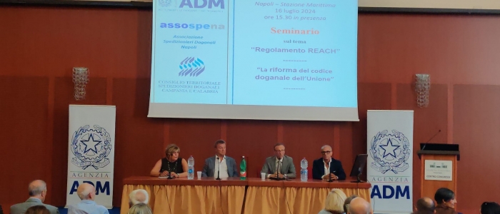 Sinergia tra ADM e Associazioni dei Doganalisti per il Regolamento REACH: convegno a Napoli