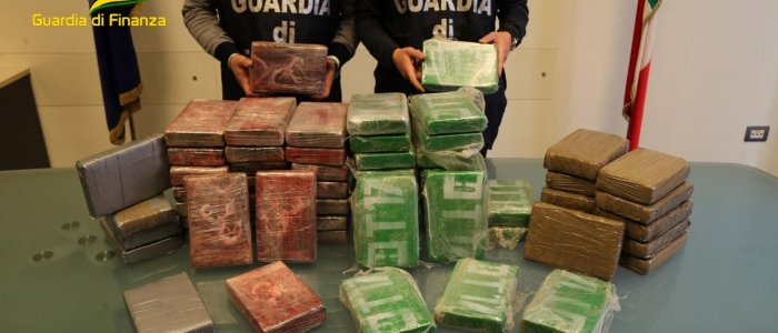 GDF NAPOLI: SEQUESTRATI 11 KG DI COCAINA. ARRESTATO UN CORRIERE PER TRAFFICO DI SOSTANZE STUPEFACENTI. NEGLI ULTIMI 18 MESI SEQUESTRATE OLTRE 2,2 TONNELLATE DI SOSTANZA STUPEFACENTE E DENUNCIATE 279 PERSONE, DI CUI 89 ARRESTATE