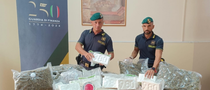 GUARDIA DI FINANZA NAPOLI: SEQUESTRATI OLTRE 23 KG DI SOSTANZE STUPEFACENTI, OCCULTATI IN SACCHI DI PLASTICA E TROLLEY. DUE PERSONE TRATTE IN ARRESTO