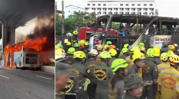 Thailandia, a fuoco un bus di studenti in gita: morti 22 bambini