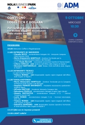 Adm dogane locandina evento 20241009 La logistica e Dogana.png