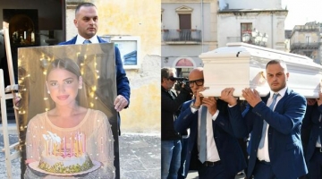 Morta per rinoplastica, palloncini bianchi e lacrime ai funerali di Margaret Spada