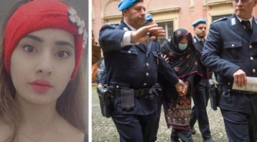 Saman Abbas, la mamma per la prima volta in aula: mascherina, velo e testa bassa