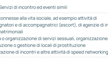 Istat: anche prostituzione ed escort hanno il codice Ateco