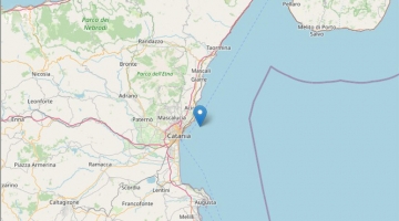 Catania, scossa di terremoto di magnitudo 4.8 nella notte