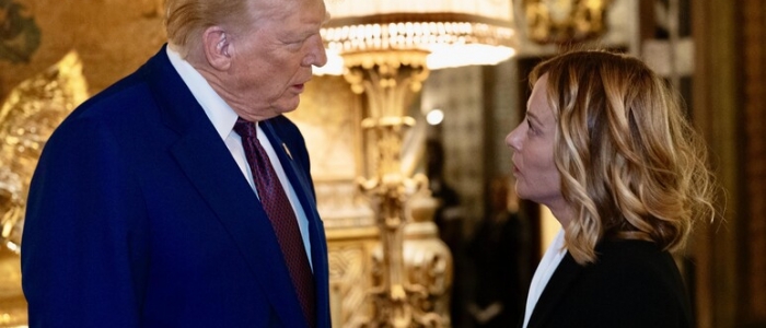 Trump accoglie Meloni: "E' una grande persona" | Il premier: "Dazi? Si può trovare un accordo Usa-Ue"