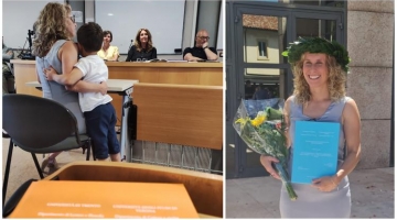 Povegliano (Verona), discute la tesi di laurea con il figlio in braccio: "Troppe donne costrette a scegliere tra famiglia e lavoro"