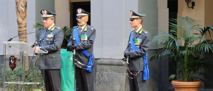 GdiF NAPOLI: CAMBIO AL VERTICE DEL COMANDO PROVINCIALE DI NAPOLI - IL GENERALE DI BRIGATA PAOLO BORRELLI CEDE IL COMANDO AL GENERALE DI BRIGATA CARMINE VIRNO
