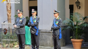 GdiF NAPOLI: CAMBIO AL VERTICE DEL COMANDO PROVINCIALE DI NAPOLI - IL GENERALE DI BRIGATA PAOLO BORRELLI CEDE IL COMANDO AL GENERALE DI BRIGATA CARMINE VIRNO