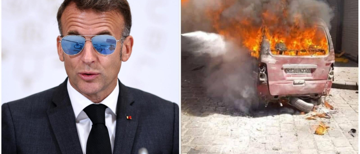Esplosioni a Damasco mentre &egrave; in visita Macron | L'Eliseo: "Il presidente &egrave; al sicuro" | Tre morti