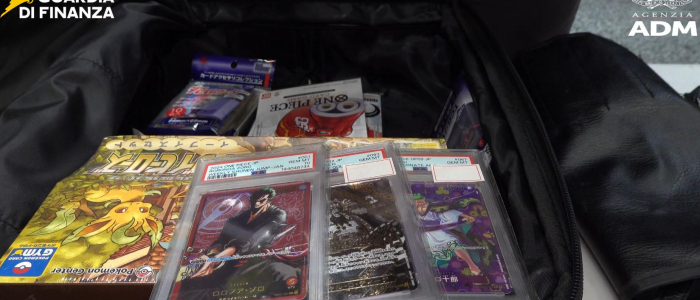 Malpensa, maxi sequestro di 605 carte Pok&eacute;mon e One Piece: valgono 27mila euro